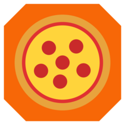 Download Orange Pepperoni Pizza Favicon